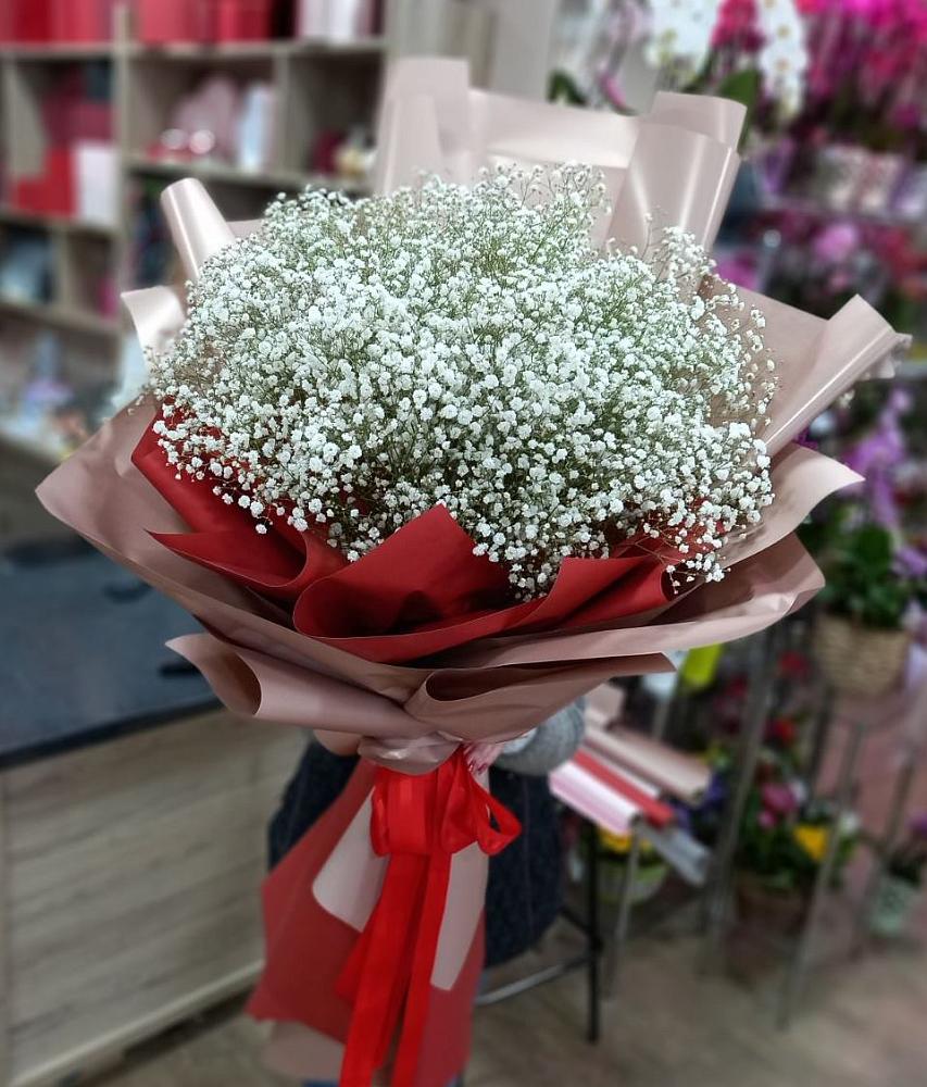 Букет Белые хлопья в Кувандыке Букет цветов из: Гипсофила в Кувандыке
