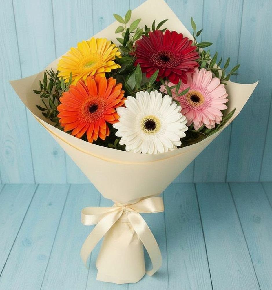 Букет цветов из: Герберы в Кувандыке