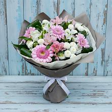 Букет цветов из:  Герберы, Альстромерии и Хризантемы #REPLACE_PRED# Кувандыке