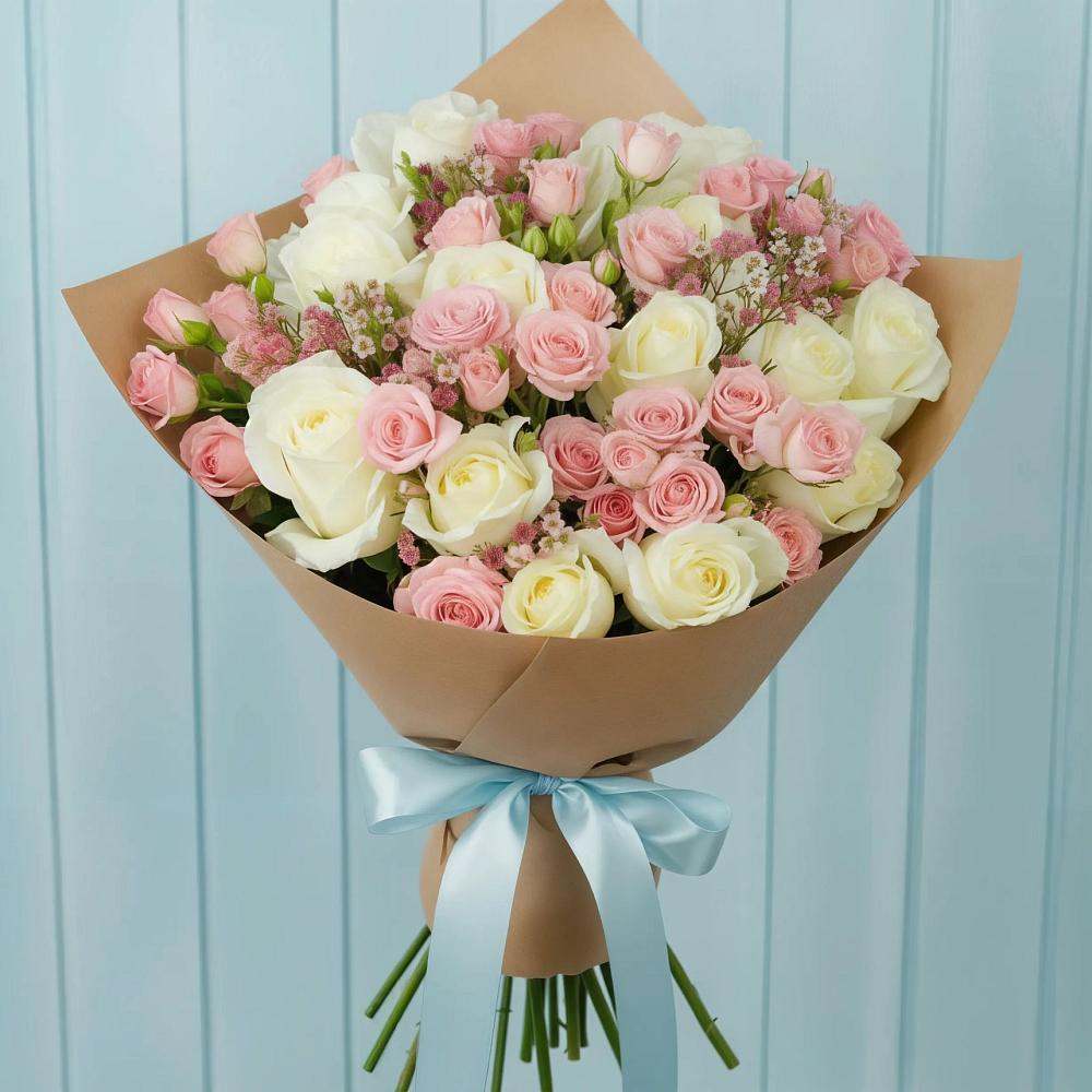 Букет цветов из: Розы в Кувандыке
