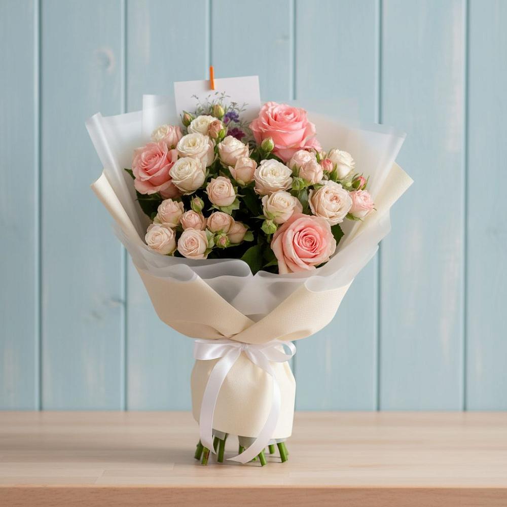 Букет цветов из: Розы в Кувандыке