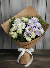 Букет цветов из:  Хризантемы и Розы в Кувандыке