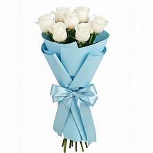 Букет 7 белых роз Проуд #REPLACE_PRED# Кувандыке