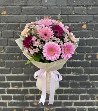 Букет цветов из:  Герберы и Хризантемы в Кувандыке