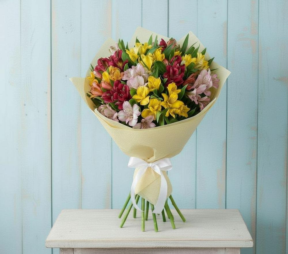 Букет цветов из: Альстромерии в Кувандыке