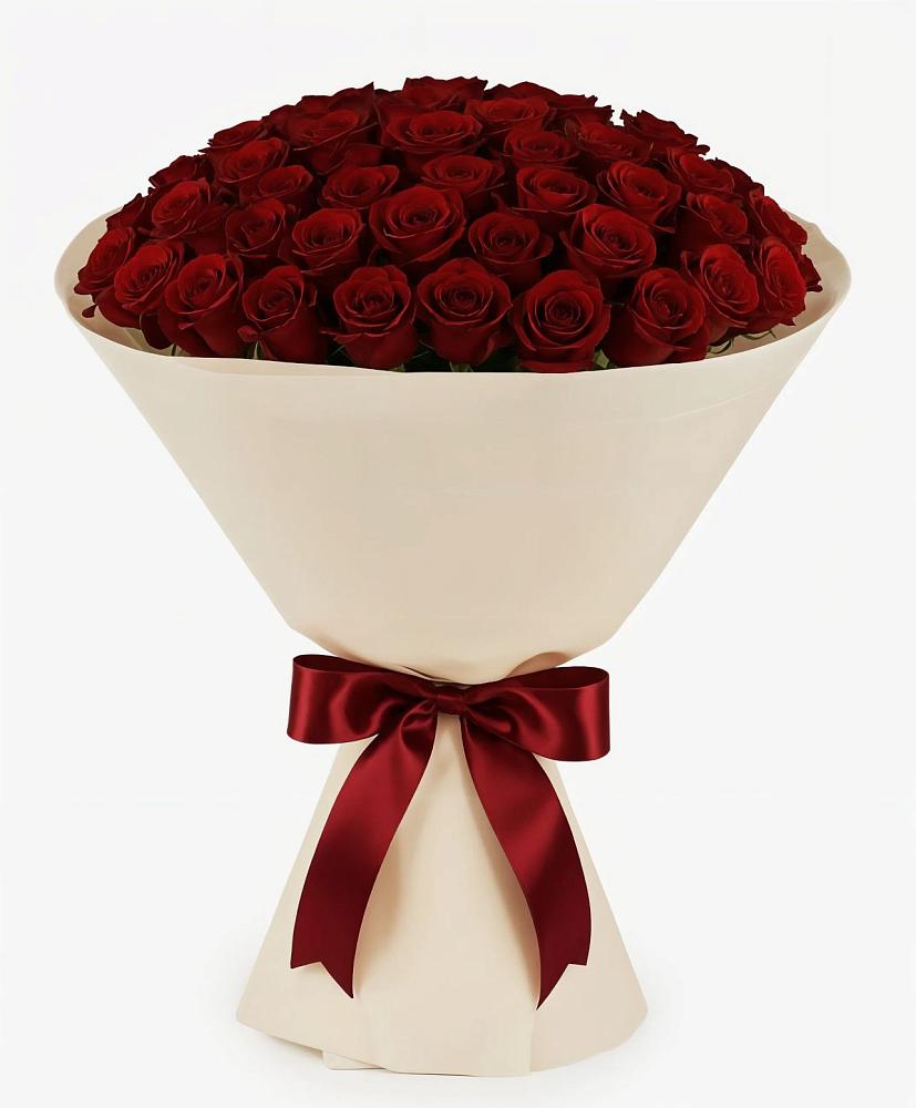 Букет 101 Бордовая роза Блэк Бакарра в Кувандыке